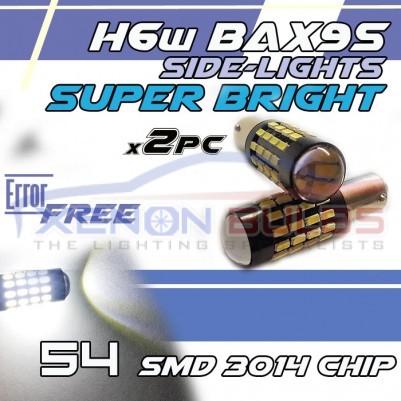 BAX9S H6w 54 SMD 3014 CANBUS ERROR FREE to fit BMW F30 Audi TT MK1